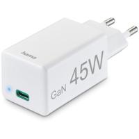 Hama Fast Charger USB-C PD/QC/GaN Super-Mini Charger 45 W Oplader Wit - thumbnail
