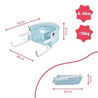 Tafelstoel BADABULLE blauw - thumbnail