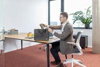 Sigel Laptoptas Desk Sharing Bag Basic M Synthetisch vilt Donkergrijs (b x h x d) 36 x 28 x 15 cm Geschikt voor max. (laptop): 39,1 cm (15,4) - thumbnail