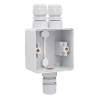 Niko Hydro onderbak enkelvoudig met 1x twee en 1x één wartel grijs - thumbnail