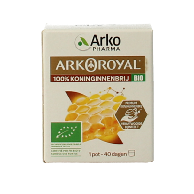 Royal jelly 100% koninginnebrij bio 40 Gram Royal jelly 100% koninginnebrij bio 40 Gram