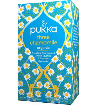 Pukka Three chamomile bio 20 Zakjes