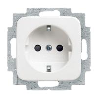Busch-Jaeger 20 EUC-214 Wandcontactdoos Inzetstuk Reflex SI, Reflex SI Lineair Zuiver wit (RAL 9010), Alpine-wit 1 stuk(s) - thumbnail