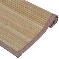 VidaXL 6 st placemats 30x45 cm bamboe bruin - thumbnail
