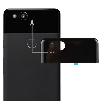Google Pixel 2 achtercover bovenste glas Lens Cover(Black) Google Pixel 2 achtercover bovenste glas Lens Cover(Black)