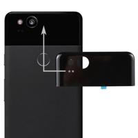 Google Pixel 2 achtercover bovenste glas Lens Cover(Black) - thumbnail