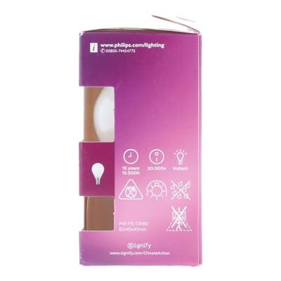 Philips LED 76341100 LED-lamp Energielabel E (A - G) E14 Kogel 2.2 W = 25 W Warmwit (Ø x h) 4.5 cm x 8.2 cm 1 stuk(s)