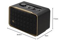 JBL Authentics 200, slimme home speaker met Wi-Fi, Bluetooth en voice assistant, retro style, in zwart, EU stekker (type C) - thumbnail