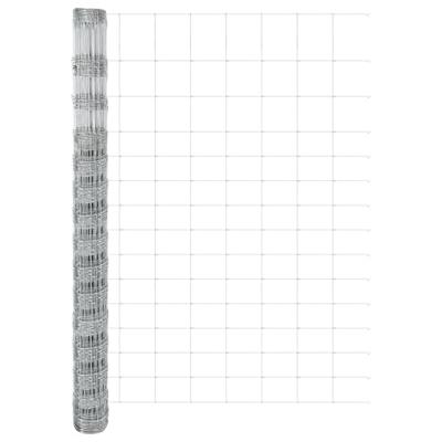 VidaXL Weidehekwerk zilver 25 x 1,6 m gegalvaniseerd staal VidaXL Weidehekwerk zilver 25 x 1,6 m gegalvaniseerd staal