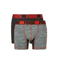 Puma Boxershorts Active Black/Red 2-Pack-S - thumbnail