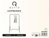 QUVIO Kledingrek metaal - Zwart - thumbnail