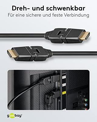 goobay High-speed HDMI 360° kabel met Ethernet
