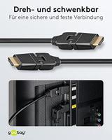 goobay High-speed HDMI 360° kabel met Ethernet - thumbnail