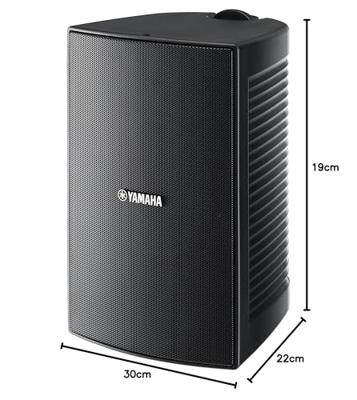 Yamaha NS-AW294 (BL) 2-weg buitenluidsprekers paar (100 Watt, 87dB) zwart