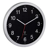 TFA Dostmann 60.3545.01 Wandklok Zendergestuurd 40 cm x 5 cm x 40 cm Zilver Groot display - thumbnail
