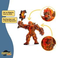 SCHLEICH - Lava Golem met wapen - 42447 - Waaier Eldrador - thumbnail