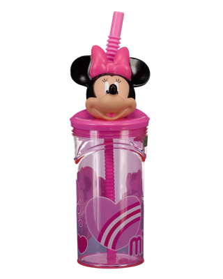 Drinkbeker met rietje - Rood