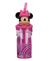 Drinkbeker met rietje - Rood - thumbnail