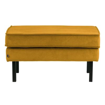 WOOOD Hocker 'Rodeo' Velvet, kleur Oker