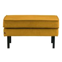 WOOOD Hocker 'Rodeo' Velvet, kleur Oker - thumbnail