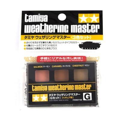Tamiya 87126 Modelspoor poederverf Zalmrood, Caramel, Kastanje (donker) 1 set(s)