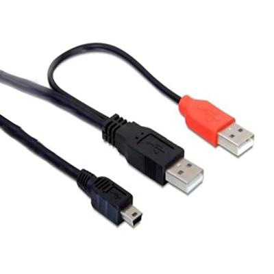 Haiqoe USB Data/Power Kabel USB Mini - 2x USB A Male