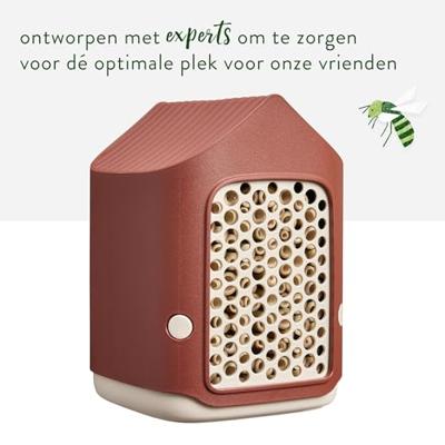 Insectenhotel cosy insect hotel d18 h23 cm Toscaans rood bloempot elho - Elho