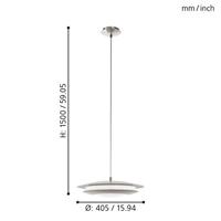 Eglo RVS hanglampMoneva-C Ø 40cm - 98043 - thumbnail