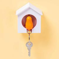 Sparrow Sleutelhanger - Wit/Oranje - thumbnail