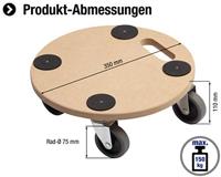 Metafranc Meubelroller 350Mm Mdf/Tpe 150Kg W - WU0821360 - thumbnail