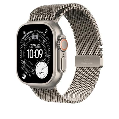 Apple Watch Band - Milanees bandje - 49 mm - Naturel - Small