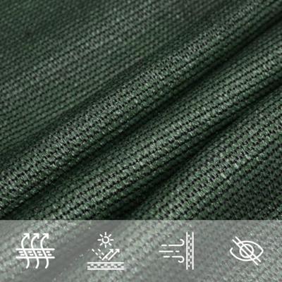 VidaXL Zonnezeil 160 g/m² 3x4x5 m hdpe donkergroen