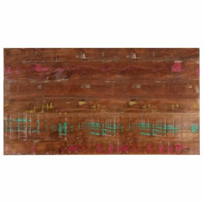 Tafelblad rechthoekig 120x70x2,5 cm massief gerecycled hout