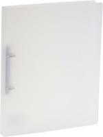 Bronyl ringmap, voor ft A4, uit PP, 2 D-ringen van 15 mm, transparant wit - thumbnail