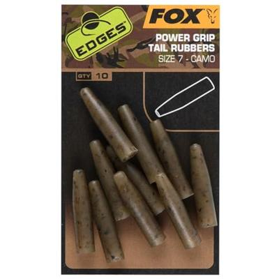 Fox Edges Camo Powergrip Tail Rubbers Size 7 10st.
