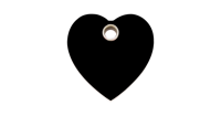 Heart I plastic dierenpenning large/groot 3,8 cm x 3,8 cm RedDingo - Reddingo - thumbnail