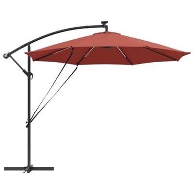 Cantilever Banana Parasol Terracotta 294 x 294 x 248 cm