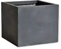 Mcollections Plantenbak Kubus - 44 × 44 × 38 cm - Clayfibre - Lood - thumbnail