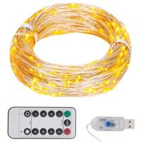 VidaXL Lichtslinger met 300 led's 30 m warmwit - thumbnail
