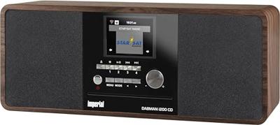Imperial DABMAN i200CD Internetradio DAB+, VHF (FM), Internet Bluetooth, DLNA, WiFi, AUX, Internetradio Geschikt voor DLNA Hout
