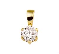 TFT Hanger geelgoud met zirkonia - thumbnail