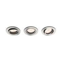 Philips Set ronde inbouwspotsDonegal (3x) GU10 metaalgrijs - 5039317PN - thumbnail