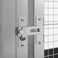 Volière met verlengstuk 1118x303x216 cm staal zilverkleurig - thumbnail