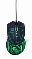 7-knops optische gaming muis met gekleurde verlichting, zwart - thumbnail