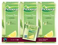 Pickwick thee, groene thee met lemon, fairtrade, pak van 25 zakjes - thumbnail