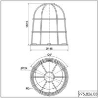 Werma Signaltechnik 975.826.03 Beschermingskooi voor signaalgever - thumbnail
