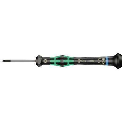 Wera 2054 Kraftform Micro Zeskant-Schroevendraaier, Hex-Plus, 0.7 x 40 mm - 1 stuk(s) - 05118060001