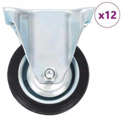 VidaXL 12 st wielen vast 75 mm