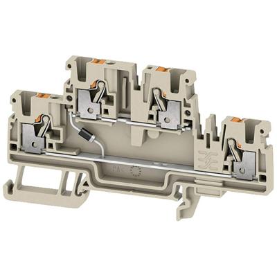 Weidmüller 2704370000 Componentenserieklem 5.1 mm Push-In-klem Beige 50 stuk(s) Piece
