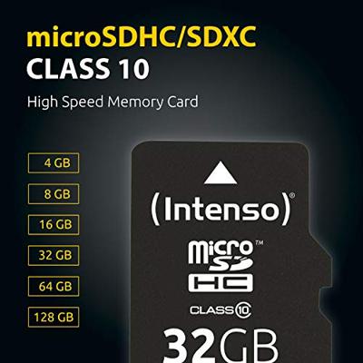 Intenso High Performance microSDHC-kaart 8 GB Class 10 Incl. SD-adapter